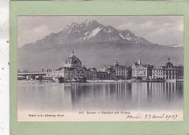 Luzern Bahnhof und Pilatus