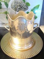 Champagner Kühler versilbert ca 1910 Jugendstil SEHR RAR!
