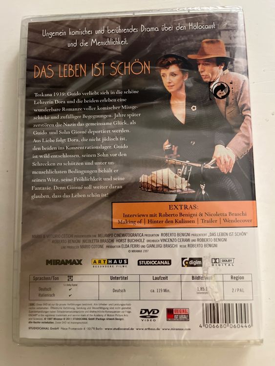 Das Leben ist schön / La Vita è Bella DVD (1997) NEU, OVP | Kaufen auf ...