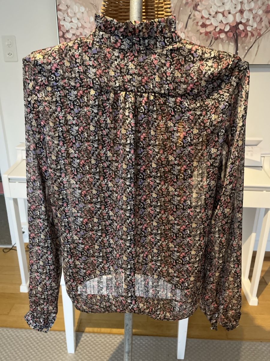 Morgan Camicette: Bluse mit Blumenmuster, Lurex, Morgan,  34/36 – Usato da Solothurn venduto da Bobesch08 5