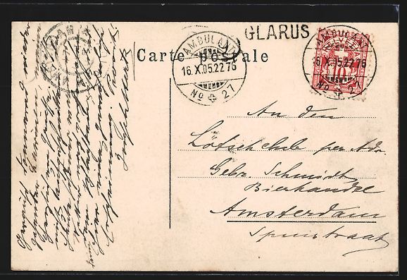 Cartoline postali: Glarus, Kantonsspital mit Bergpanorama – Usato da Berlin venduto da bartko-reher 1