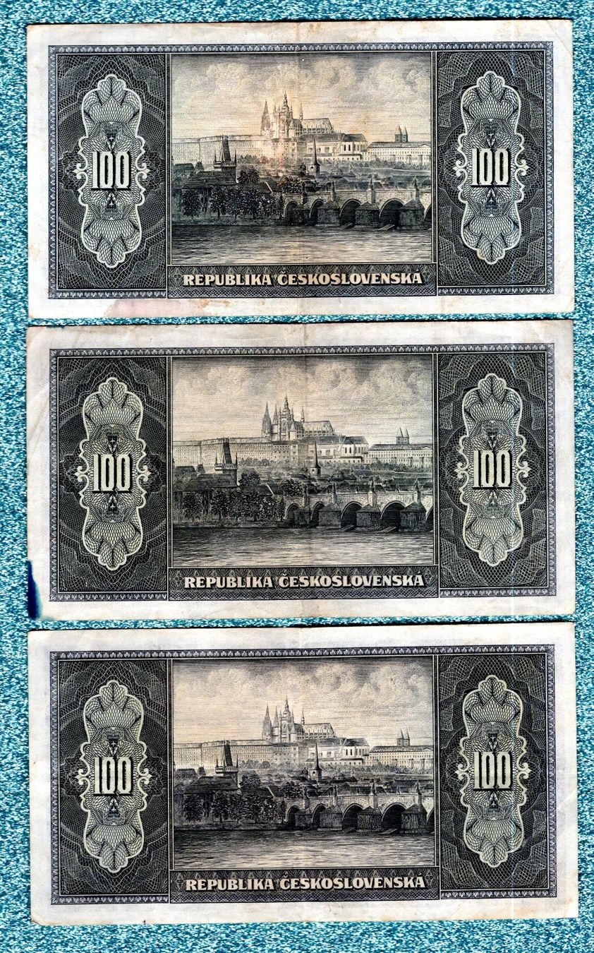 Banknoten: Czecoslovakai noten 3 stück – Gebraucht aus Leibstadt von baroc333 1
