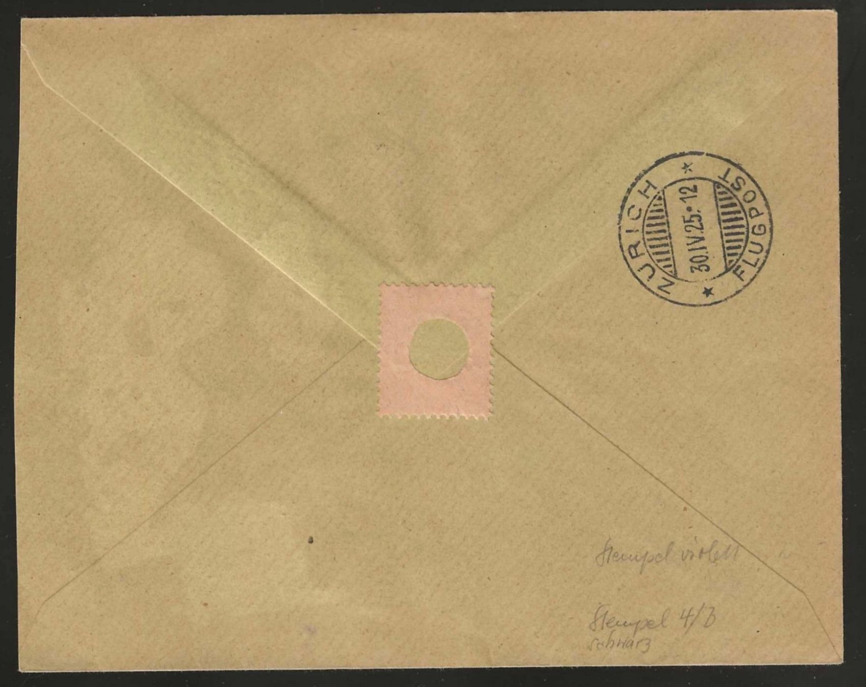 Tutti i francobolli: 1925 : Flugbrief mit seltenem Stempel Genève - Cointrin – Usato da Gümligen venduto da Geniusbuy 1