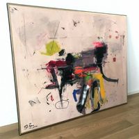Mardi Gras Modern Art Bild Acryl Kunst Farben Abstrakt Dekor