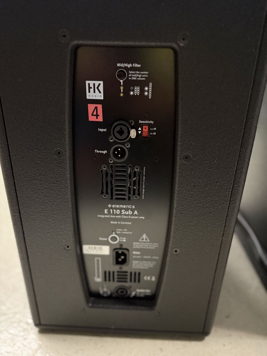 HK Audio Casse acustiche: HK Audio Elements E 110 Sub A Paare guter Zustand – Usato da Zofingen venduto da Freewilli78 1