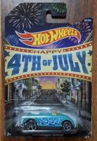 HOT WHEELS VOLKSWAGEN BEETLE HAPPY 4TH OF JULY 2014