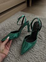 Grüne High Heels, neuwertig