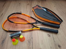 Speedminton Set S50 zwei Schläger, Speeder und mit Tasche