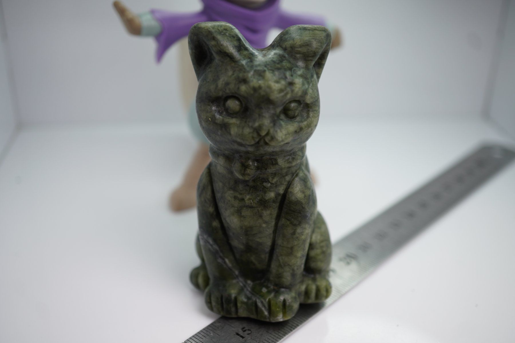 Minerali & Pietre curative: Jade Glücks    Katze  9cm x 5cm   TOPSTONE – Nuovo e nell'imballaggio originale da Eschenbach SG venduto da topstone 4