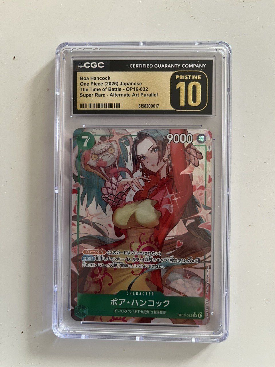 Bandai Carte collezionabili: Boa Hancock OP16-032 CGC Pristine 10 – Usato da Zürich venduto da nyra_TCG