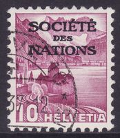 Dienstmarke SDN SBK-Nr. 49z (geriffeltes Papier 1936-1938)
