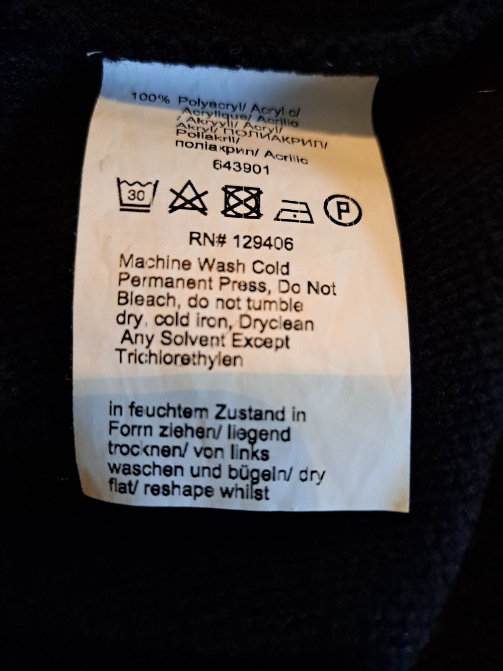 Vestiti: Strickkleid schwarz/grau gemustert – Usato da Rafz venduto da MuriFinn 4