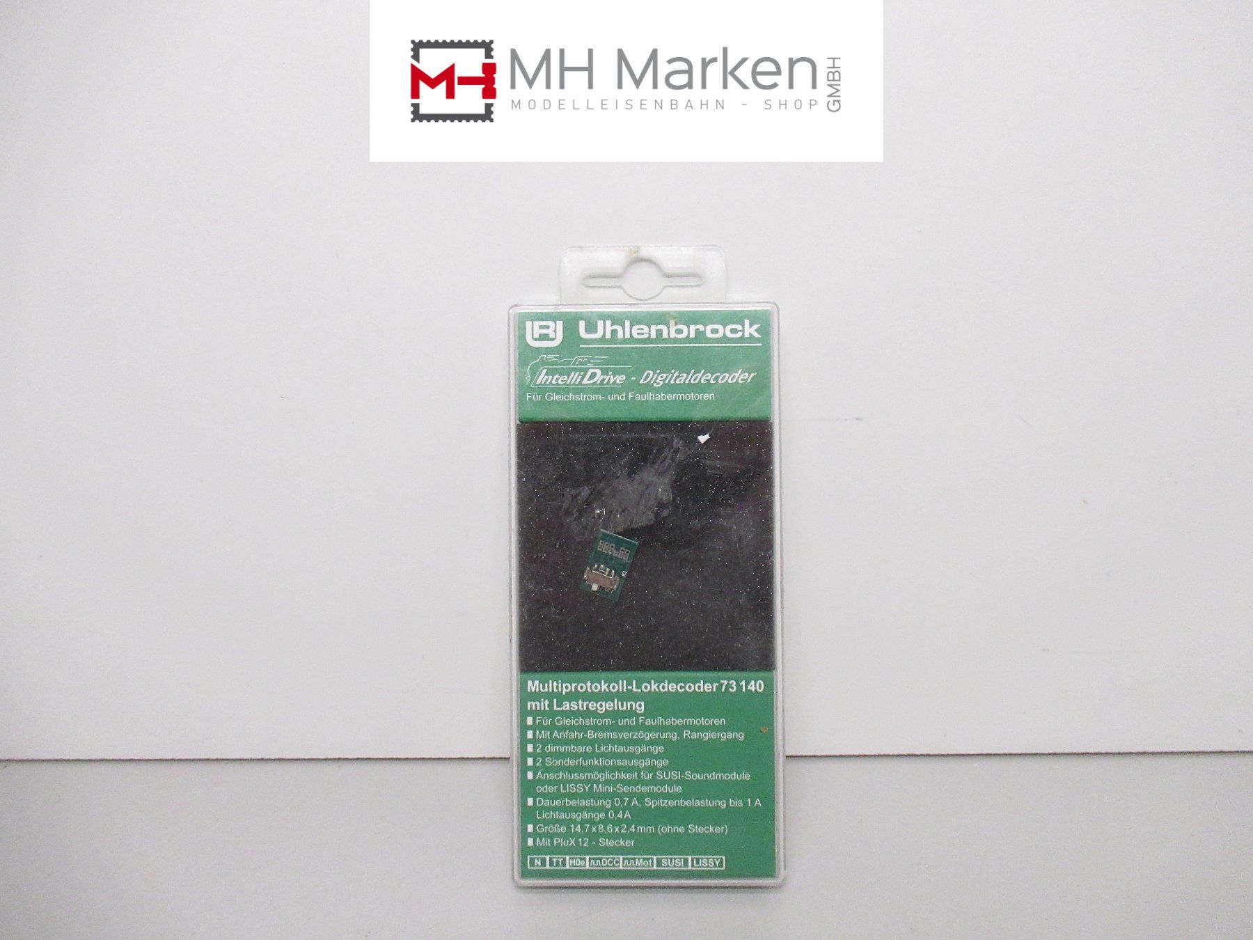 Uhlenbrock Modellini di ferrovie: Uhlenbrock 73140 Multiprotokoll MiniPLUX Lokdecoder N/TT – Usato da Basel venduto da mhmarken