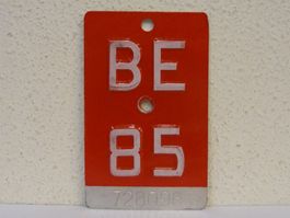 BE 85 VELONUMMER - FAHRRADSCHILD
