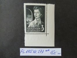 FL 1955 Nr. 277 postfrischer Eckrand