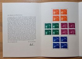 Spezialausgabe PTT Generaldirektion Geschenk 1952