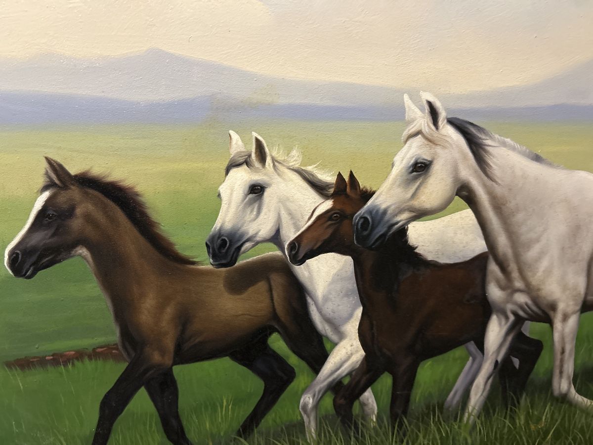 Tableaux: Ölgemälde "Pferde in der Natur"  1997 – D'occasion à Glarus par KunstWerkEr-LS87 1