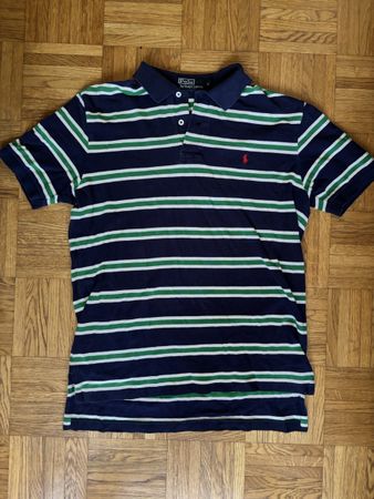 Vintage Polo Ralph Lauren Striped Polo Shirt, Men's Size L