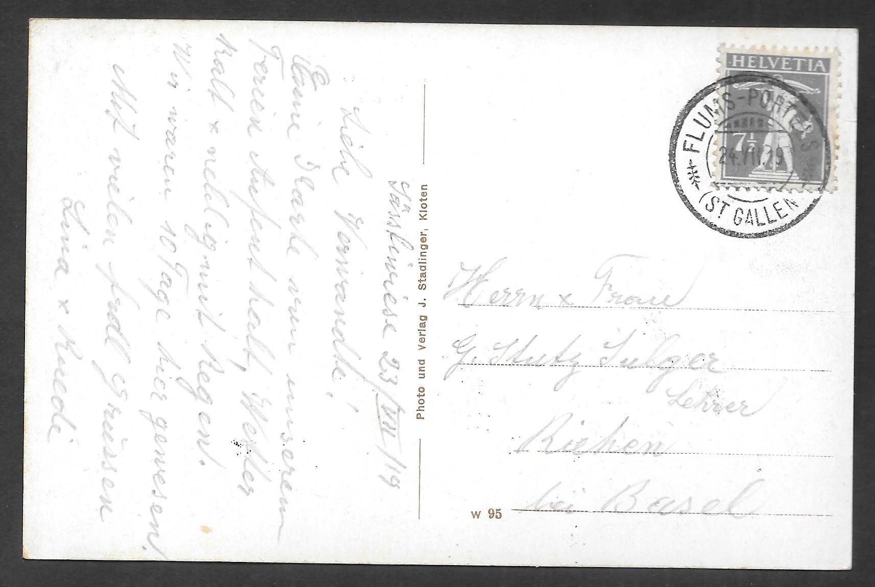 Cartes postales: Flums Alpenkurhaus Sässlinwiese – D'occasion à Olten par clotaldi 1