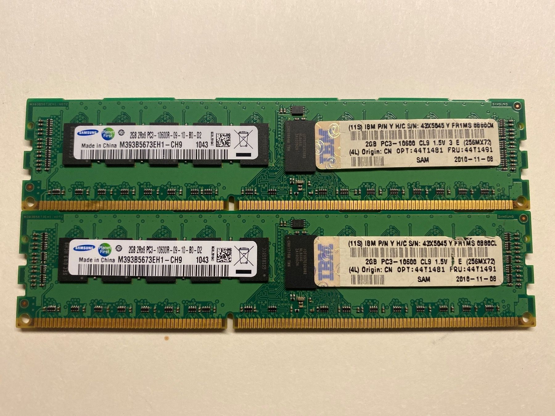 Speicherkarten: RAM DDR3 2 Module à2GB (2 Stück = 4GB) – Gebraucht aus Fislisbach von Special24