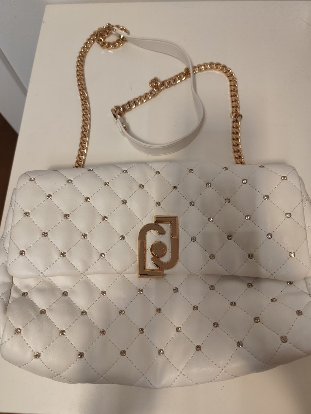 Liu Jo Taschen für Damen: Borsa Liu Jo trapuntata bianca con strass – Gebraucht aus S. Carlo GR von pos_fmm8