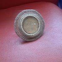 Grosser Silberring Ornament Design verstellbar antik