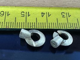 Schmuck Verschluss aus echtem Sterling Silber 925 - 9 mm