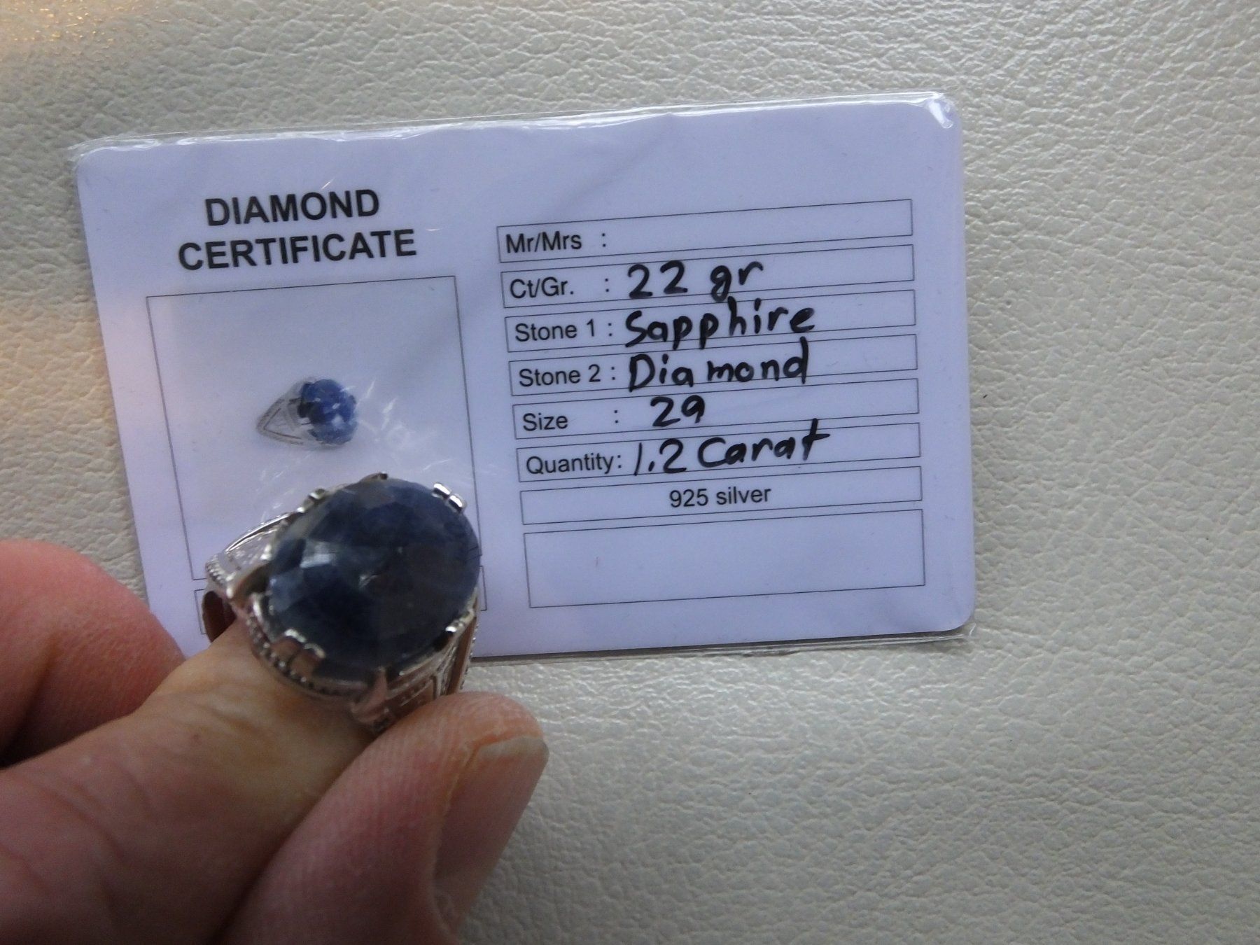 Ringe: Herrenring mit Echtem Saphir Stein – Neu und originalverpackt aus Unterentfelden von l654321a 3