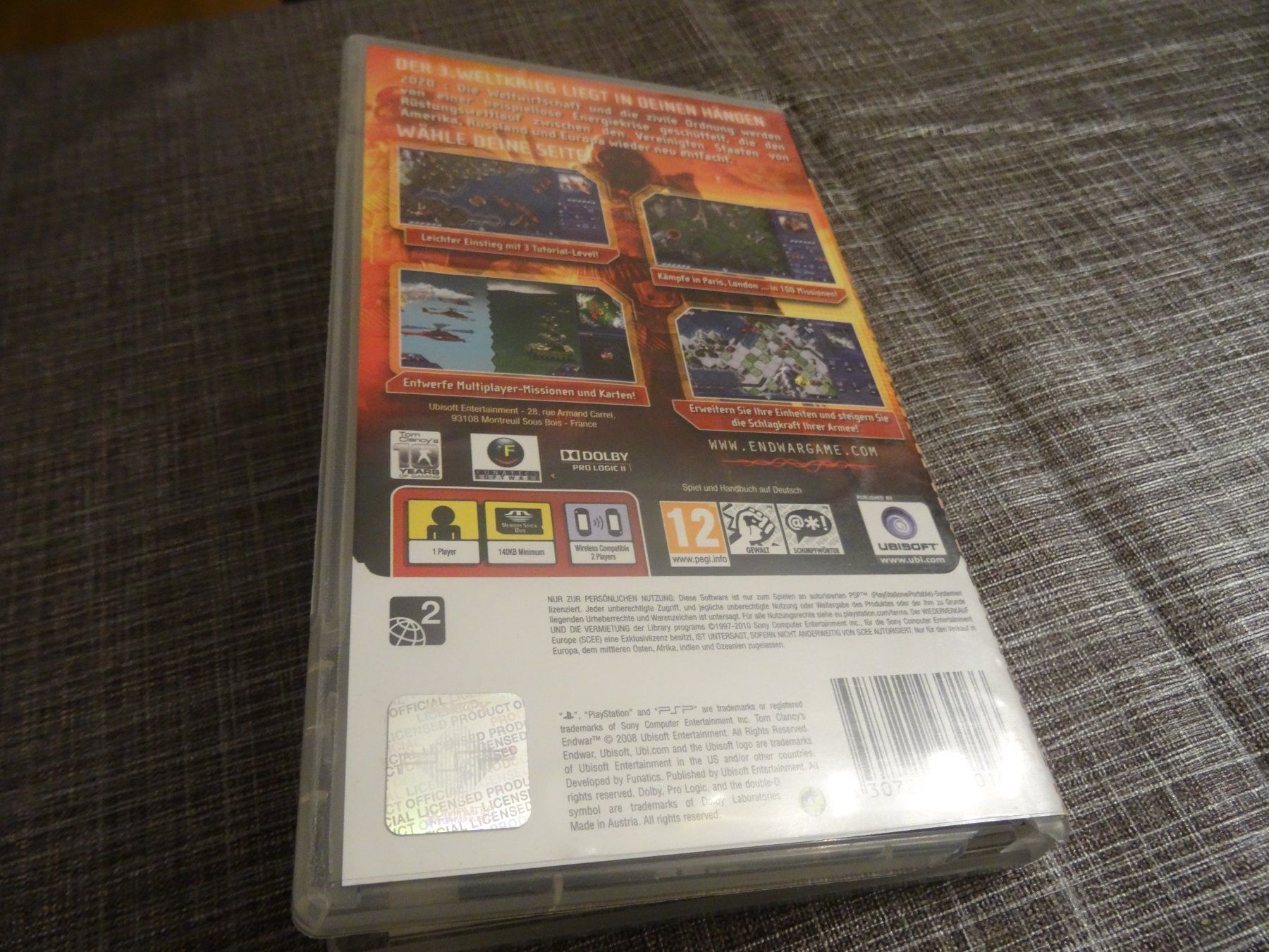 Sony Spiele: Tom Clancy's Endwar PSP – Gebraucht aus Olten von Disc-Ausverkauf 2