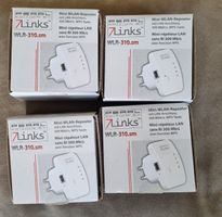 4 Stück. 7links WLR-310.sm Mini WLAN Repeater 300 Mbit/s neu