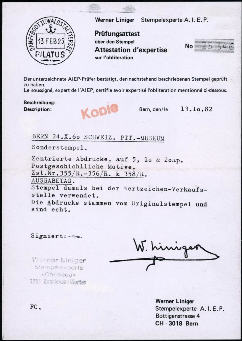 Tutti i francobolli: 1960 - Rollenmarken - ET Voll Stempel – Usato da Schindellegi venduto da leecollect 3
