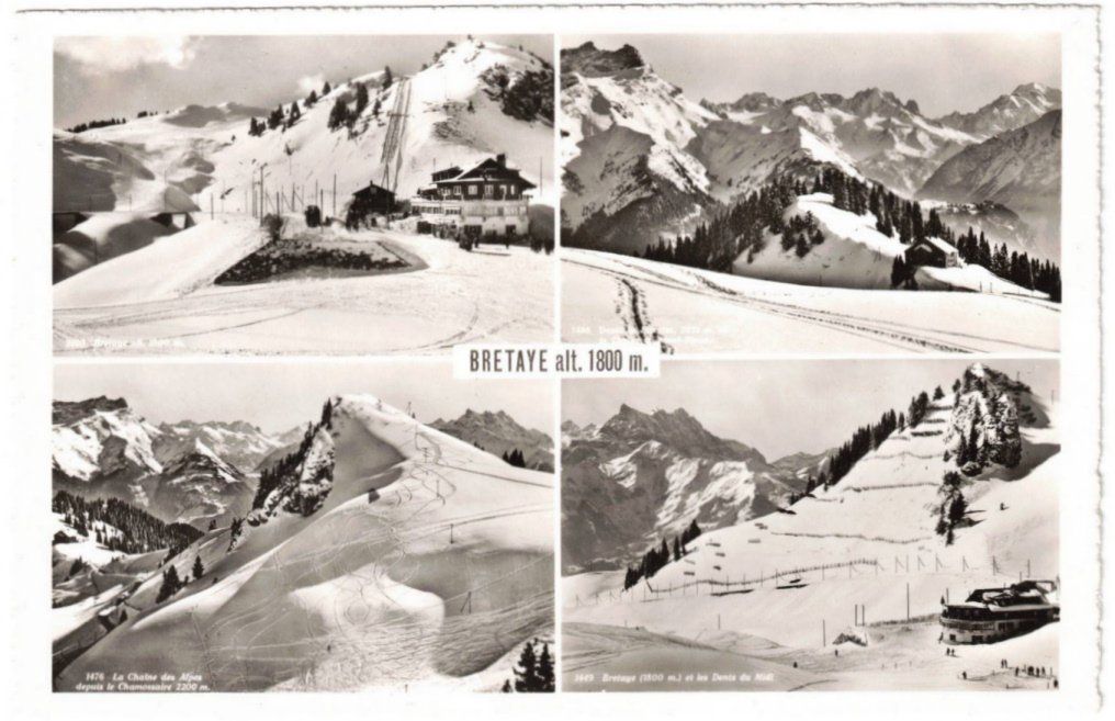 Cartoline postali: Villars - 4 Bild AK – Usato da Binningen venduto da Mountainrider