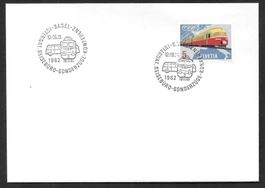 Eisenbahn Sonderbrief S. 545 Basel 12.-16.10.1962