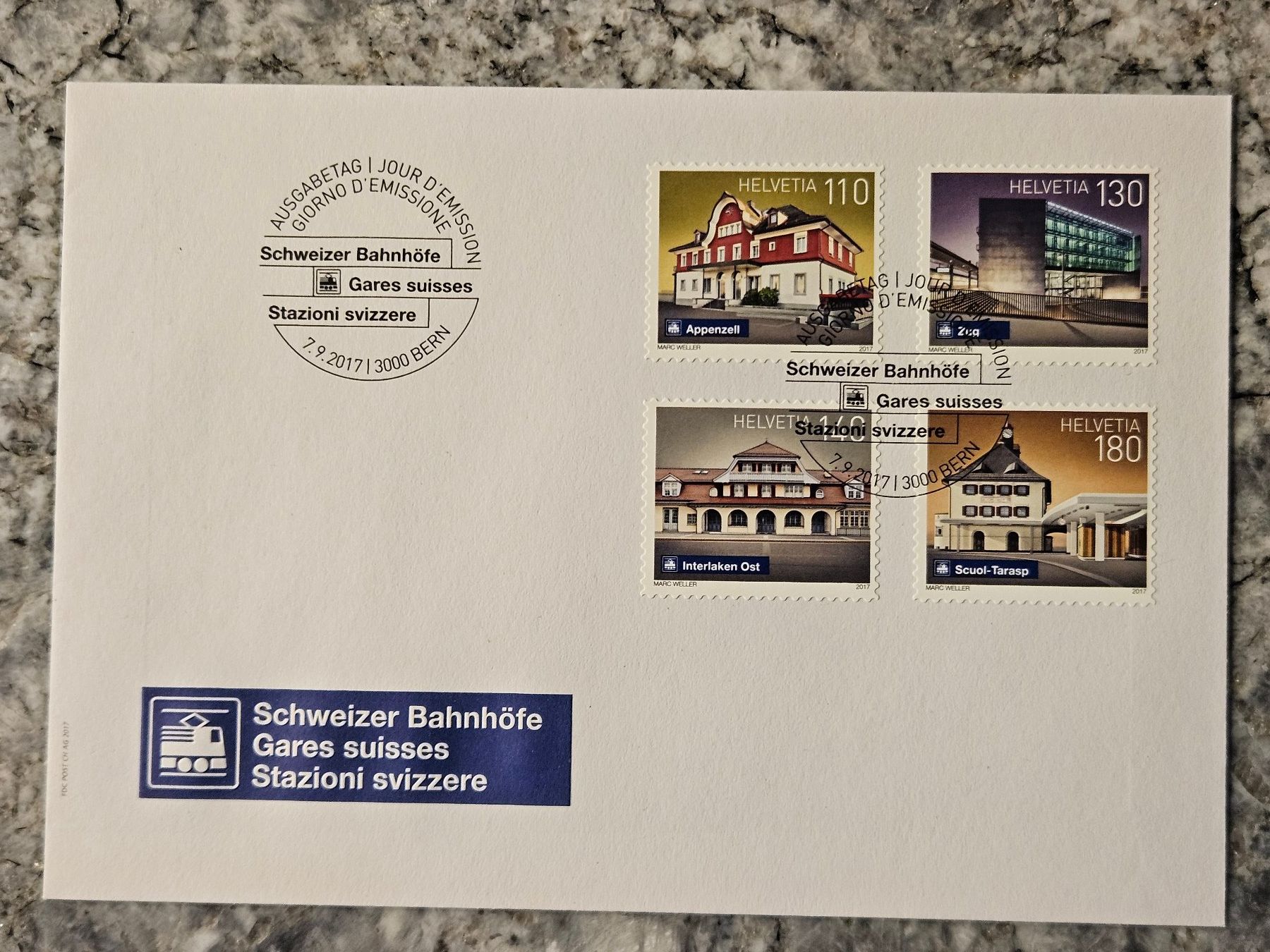 Tutti i francobolli: 5 FDC 2017 (postpreis 20.--) nur 5.-- – Nuovo (secondo la descrizione) da Buttikon SZ venduto da Marcelr 1
