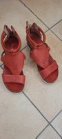 Sandale cuir rouge 38
