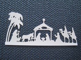 Stanz-Papier Motive Krippe Maria u Josef