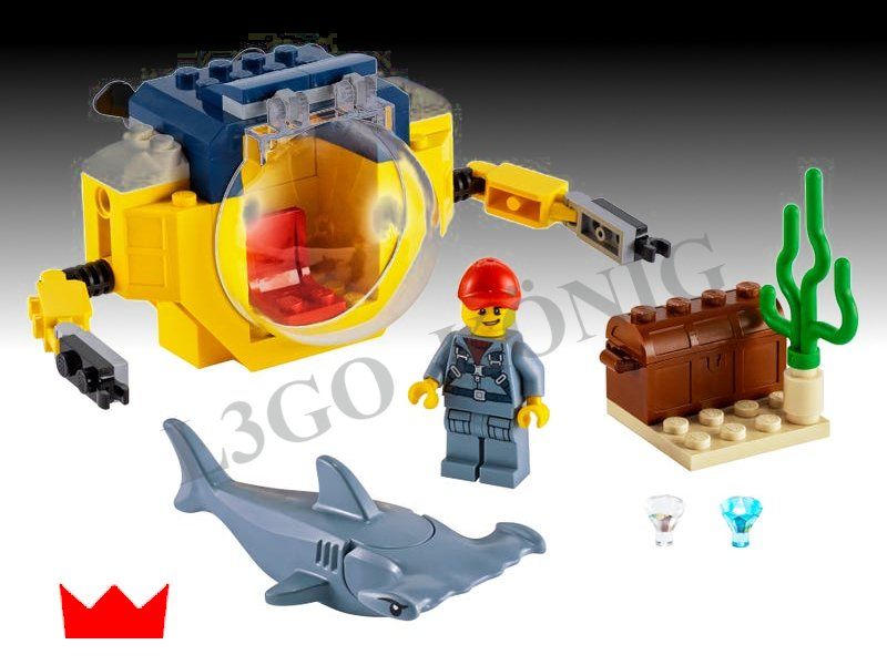 Lego Kit di costruzioni: LEGO 60263 Mini-U-Boot für Meeresforscher – Nuovo e nell'imballaggio originale da Wetzikon ZH venduto da LegoKoenig