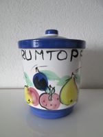 Rumtopf (Rum und Obst-Topf) mit Deckel