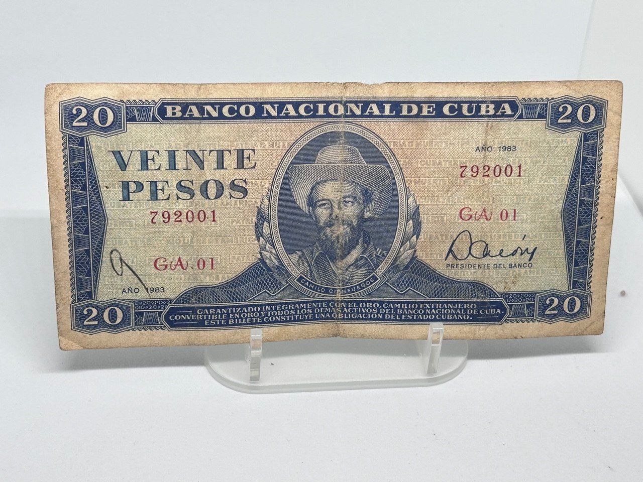 Banconote: 20 Pesos Cubani 1983 – Usato da Giubiasco venduto da LorisVale