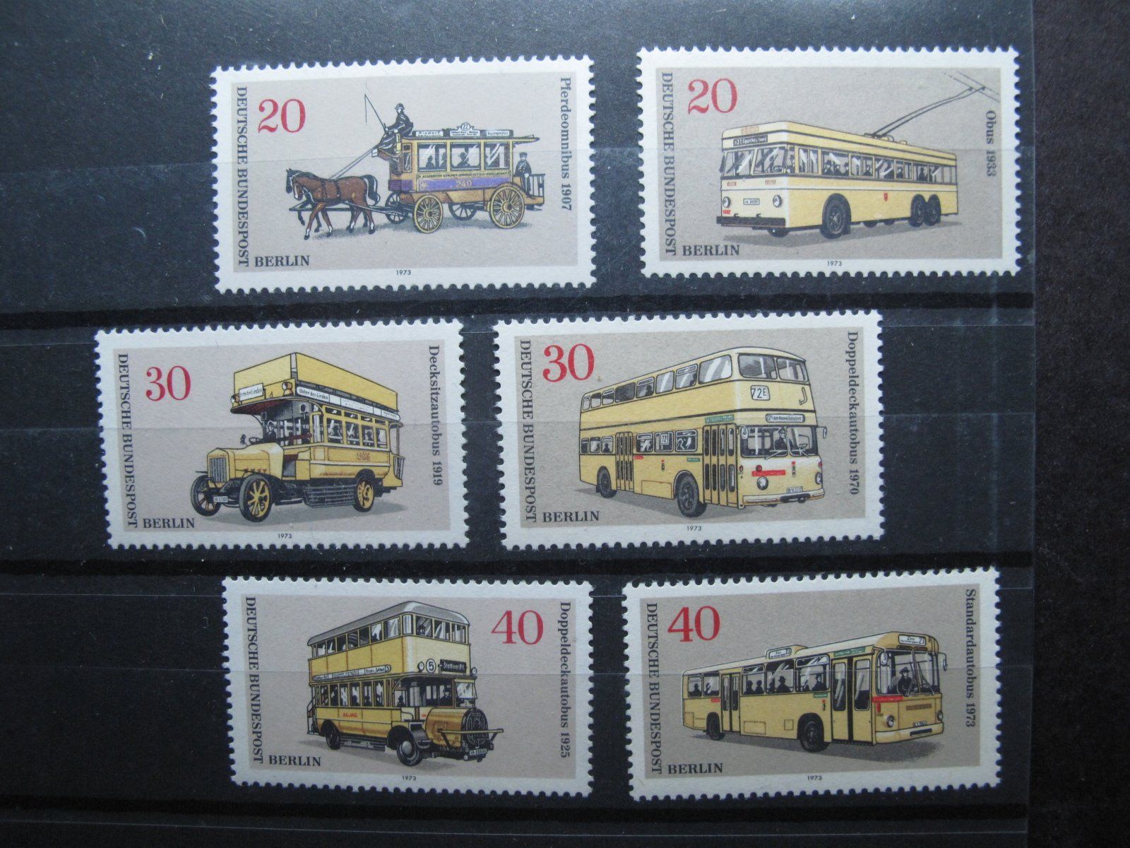 Tutti i francobolli: Berlin 1973 Verkehrsmittel II ** – Usato da Wil SG venduto da fva01