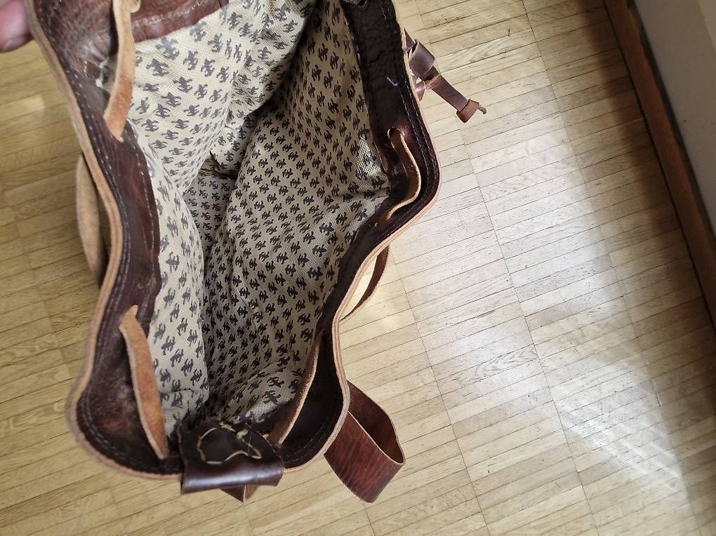 Borse da donna: Echtleder Tasche mit Teppich element – Usato da Luzern venduto da Laraelena 3