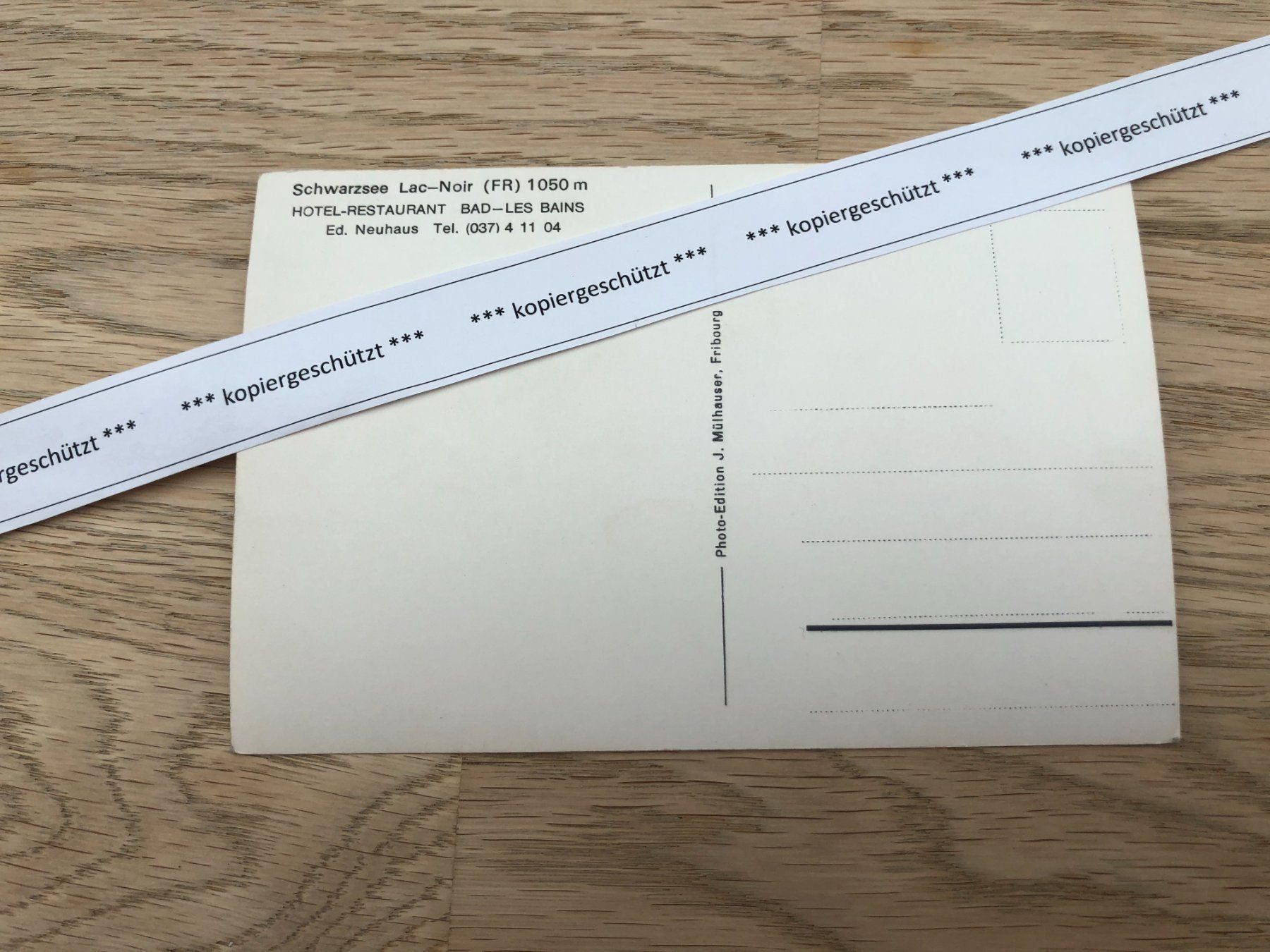 Cartoline postali: Schwarzsee Kanton FR alt AK – Usato da Hefenhofen venduto da Bierinder 1