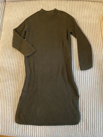Knitted Dress Olive Green from Marco Polo S