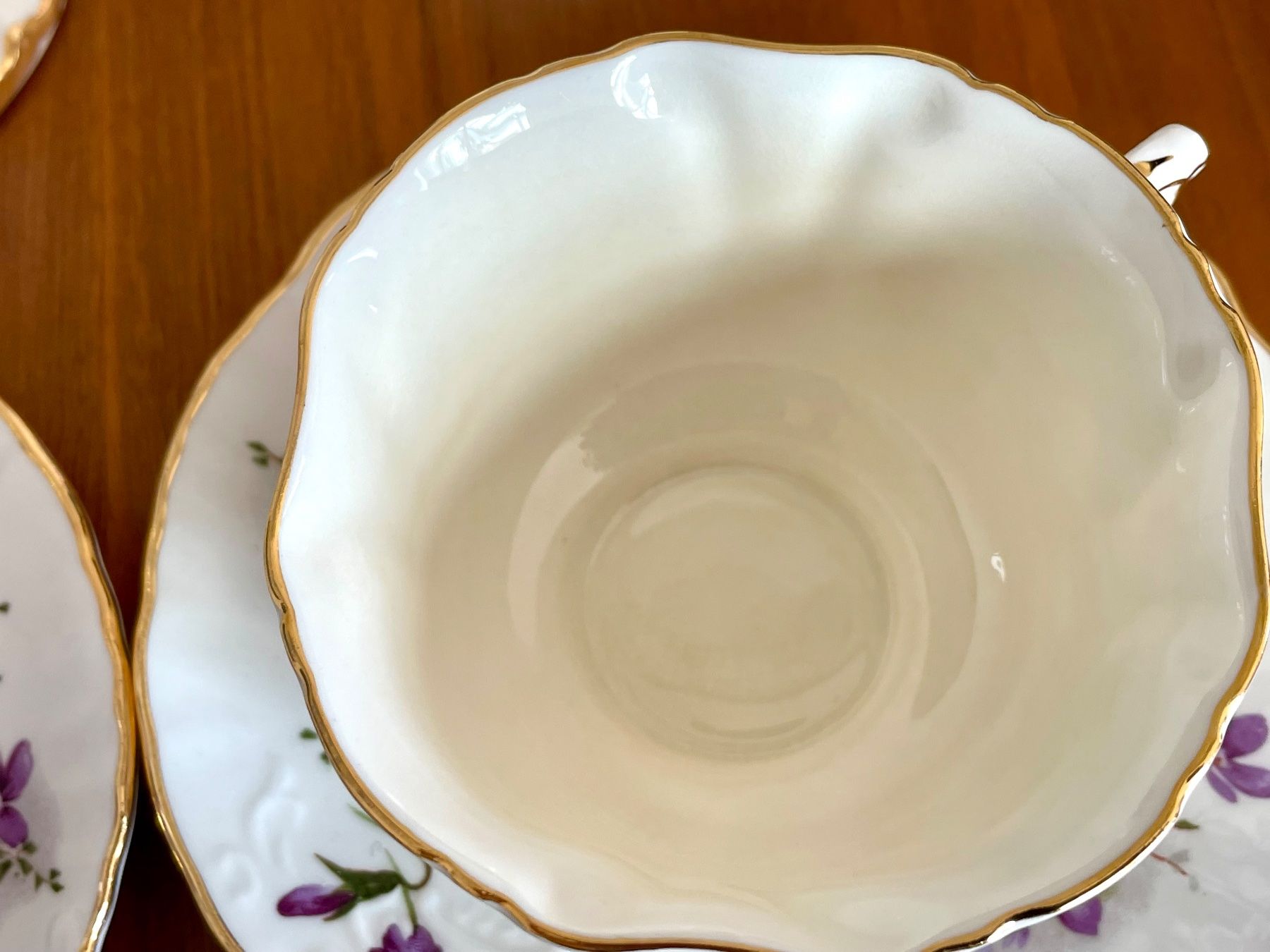 Services de table: 6-teilig, Teeservice Veilchenmuster, Hammersley, England – D'occasion à Brütten par dedi8486 7