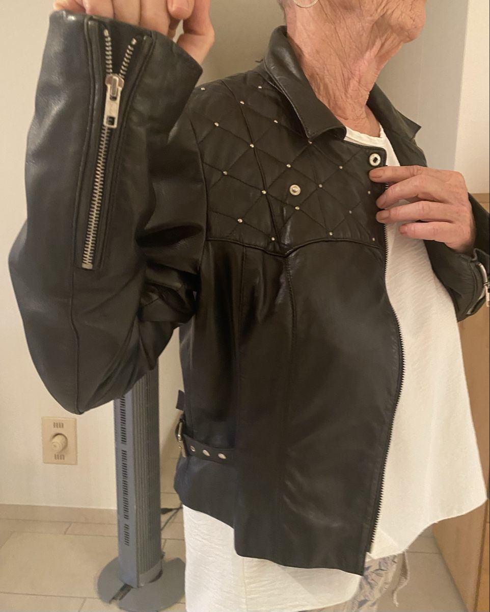 Giacche: Lederjacke schwarz, Nappa Gr M – Nuovo (secondo la descrizione) da Brugg AG venduto da Honeybee6 3
