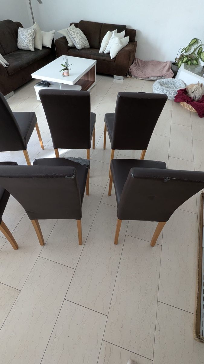 Chaises: GRATIS 8x Stühle braun – D'occasion à Bünzen par noemi_3105 5