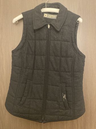 Esprit Damen Weste Gr. S Übergangsjacke grau/schwarz