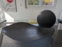 Déco plat et vase antracite