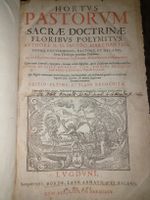 Buch Antik Die Heilige Lehre Jg.1655 in Leder