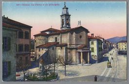 CHIASSO, CHIESA E VIA PRINCIPALE *